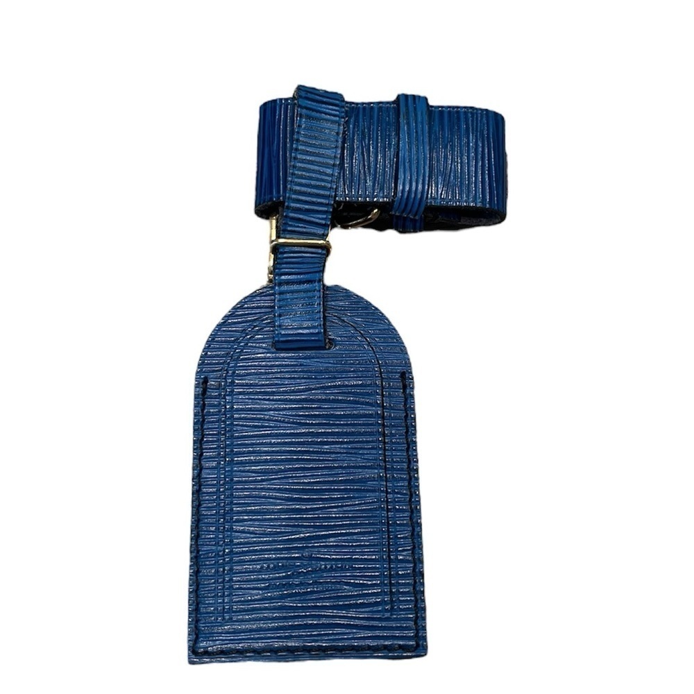 Louis Vuitton Blue Epi Luggage Tag with Poignet Authentic - Picture 2 of 10